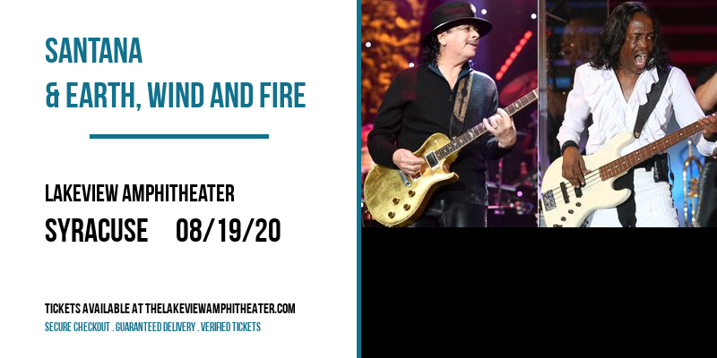 Santana & Earth, Wind and Fire at Lakeview Amphitheater tickets Santana & Earth, Wind and Fire at Lakeview Amphitheater