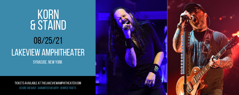Korn & Staind at Lakeview Amphitheater tickets Korn & Staind at Lakeview Amphitheater
