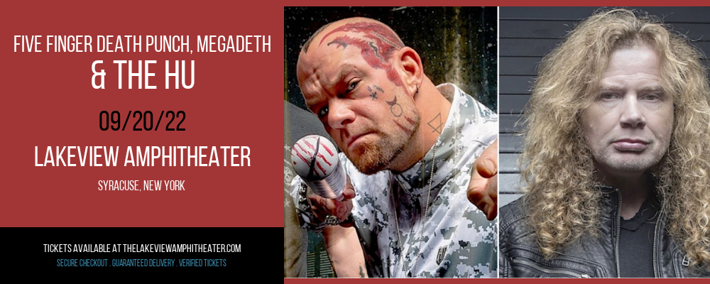 Five Finger Death Punch, Megadeth & The Hu at Lakeview Amphitheater