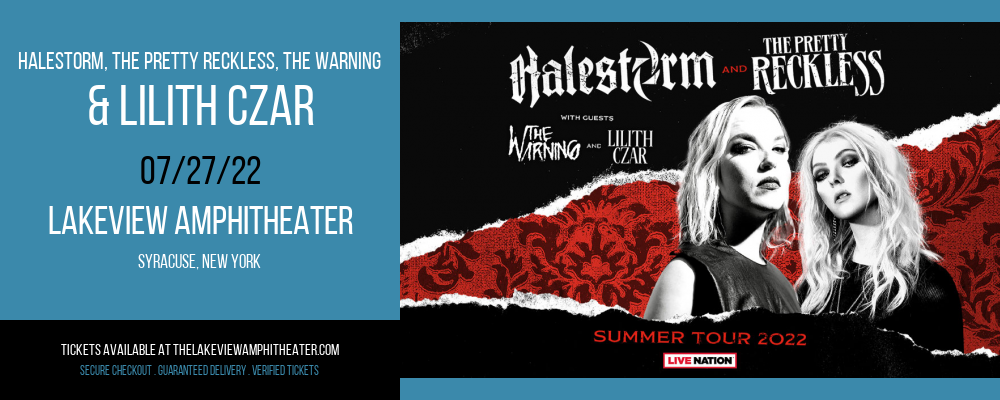 Halestorm, The Pretty Reckless, The Warning & Lilith Czar at Lakeview Amphitheater